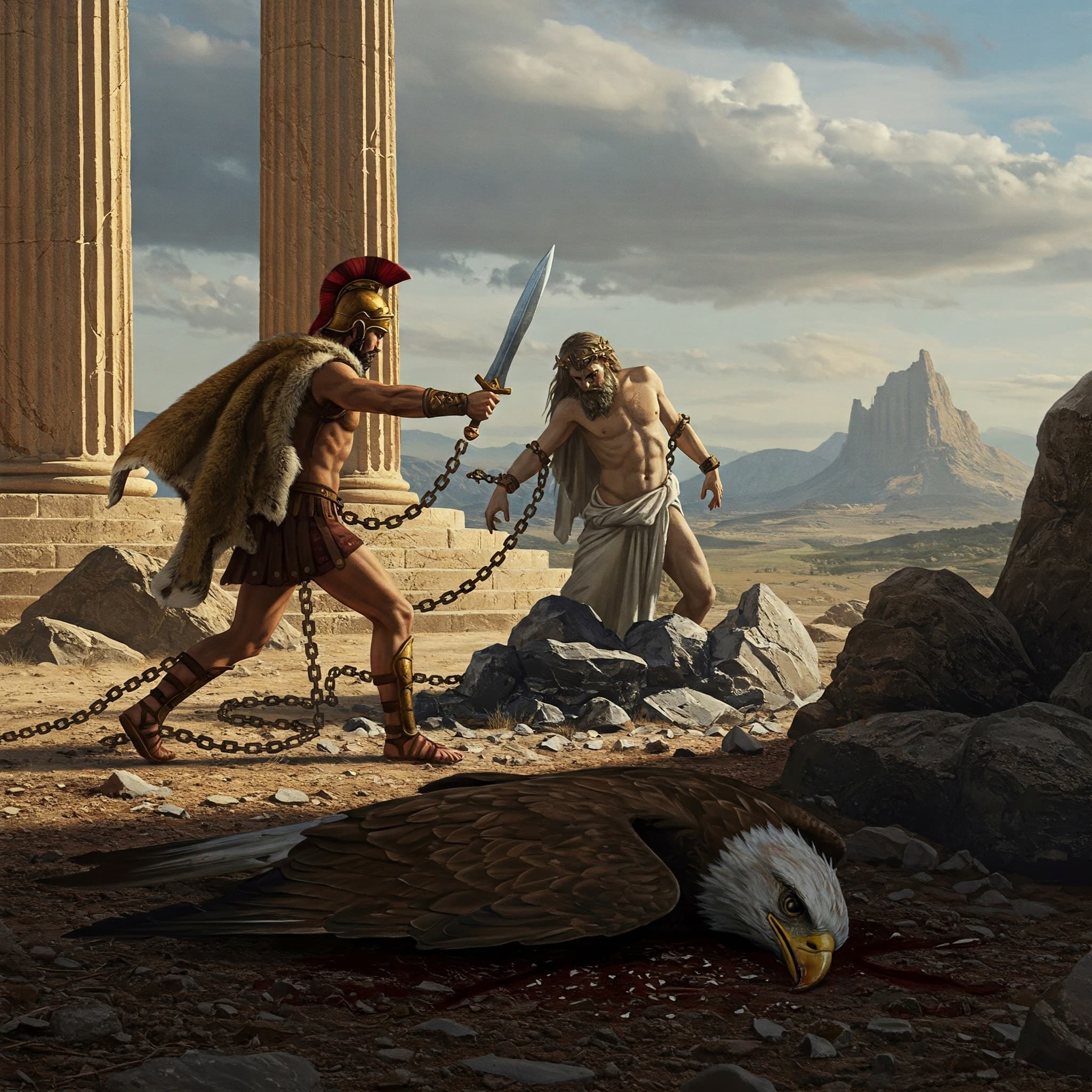 Ilustración de El Mito de Prometeo - parte 7