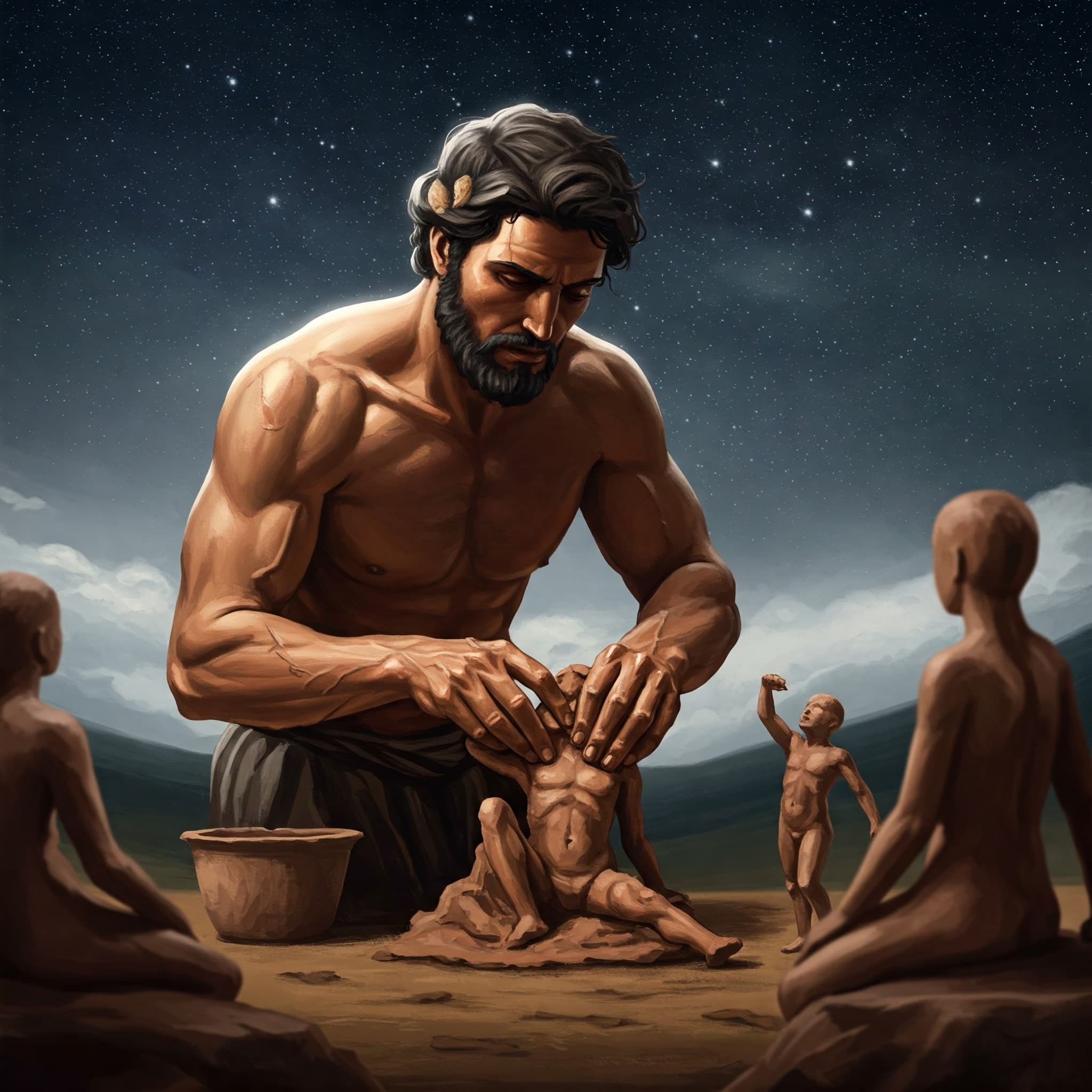 Ilustración de El Mito de Prometeo - parte 1